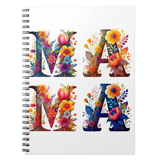 Carnet MAMA Floral (Devant)