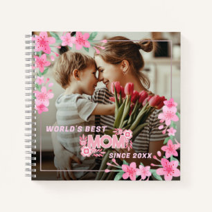 Carnet Maman 1 photo moderne élégante rose poupée mère jo
