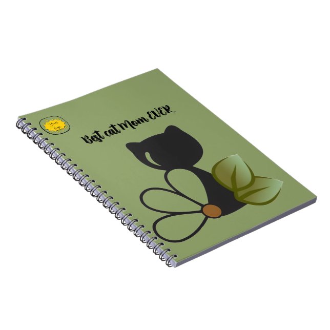 Carnet Maman amoureuse de chats Photo orange (Côté Droit)