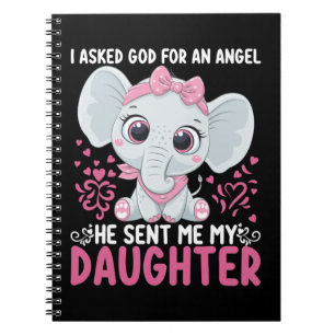 Carnet Maman Art Il M'A Envoyé Elephant Fille