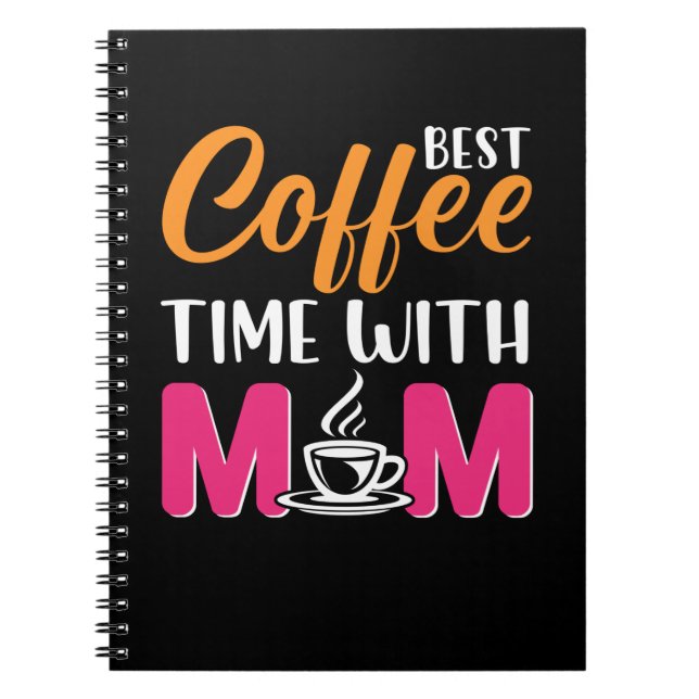 Carnet Maman Art Meilleur Café Temps Avec Maman (Devant)