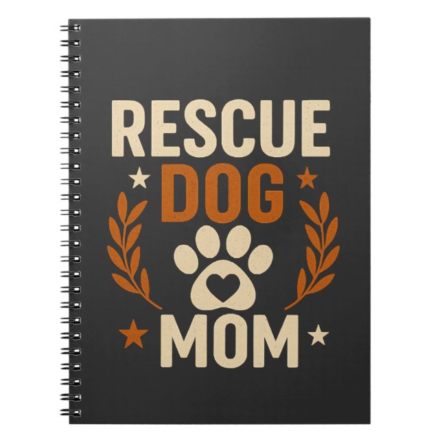 Carnet Maman chien de sauvetage (Devant)