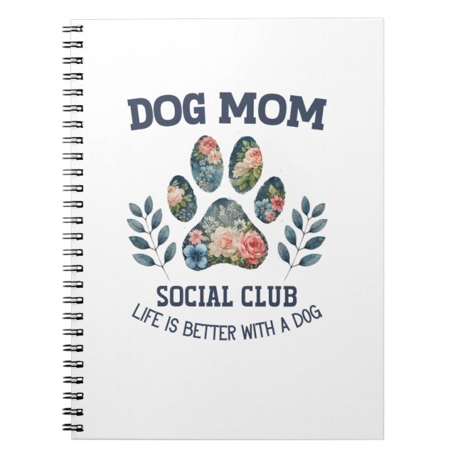 Carnet Maman Chien Fleur de Patte  (Devant)