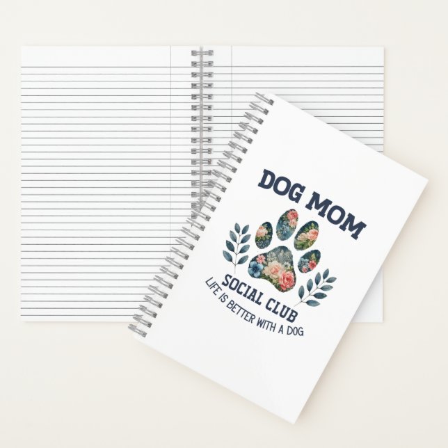 Carnet Maman Chien Fleur de Patte  (À l'intérieur)