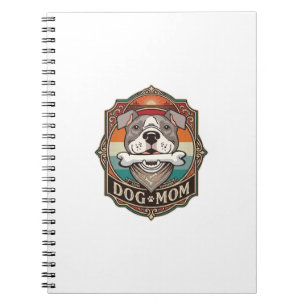 Carnet Maman Chien Os Bandana Cadre Vintage_1