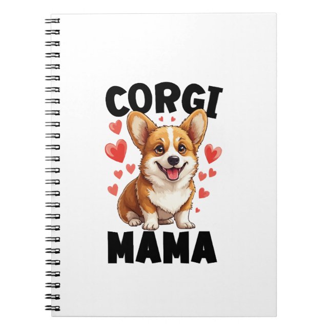 Carnet Maman Corgi - Maman Corgi Mignonne (Devant)