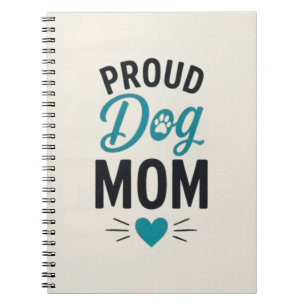 Carnet Maman de Chien Fière Amoureuse de Chiens Typograph