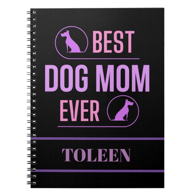 Carnet Maman de chien personnalisée (Devant)