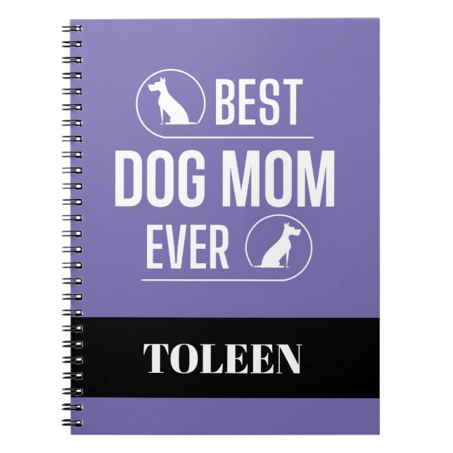 Carnet Maman de chien personnalisée (Devant)