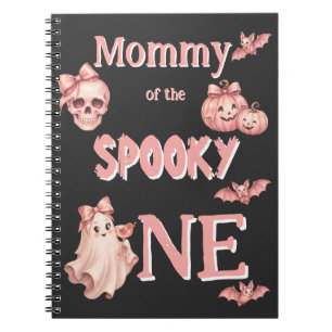 Carnet Maman de la Créature Effrayante Fête Retro Pinkowe