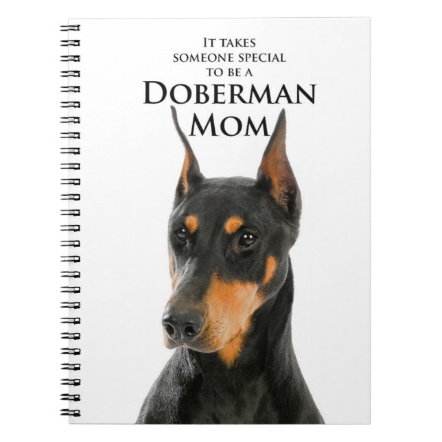 Carnet maman Doberman (Devant)