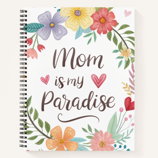 Carnet Maman est mon paradis (Devant)