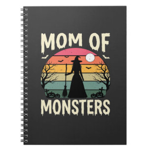 Carnet Maman Halloween de monstres Sorcière Coucher de so