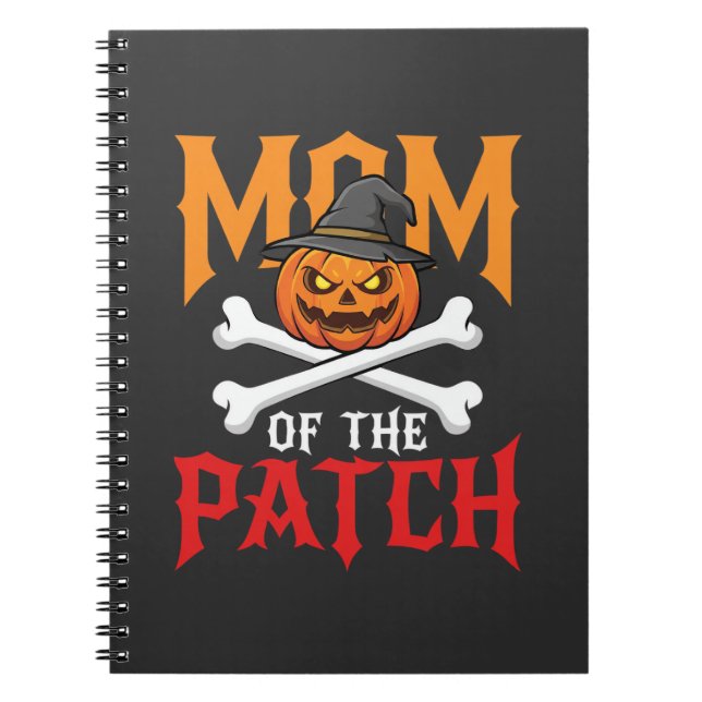 Carnet Maman Halloween de Patch Pumpkin Sorcière (Devant)