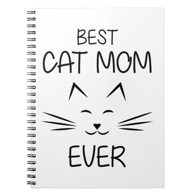 Carnet Maman - Meilleure maman de chat (Devant)