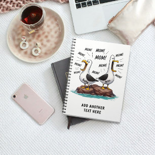 Carnet Maman Mouette Drôle Personnalisé