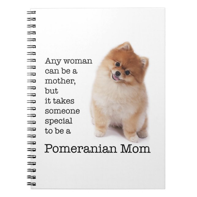 Carnet maman Pomeranian (Devant)