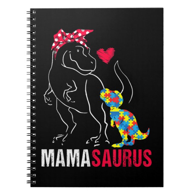 Carnet Mamasaurus T rex Dinosaur Vêtements Cadeaux. Ma dr (Devant)