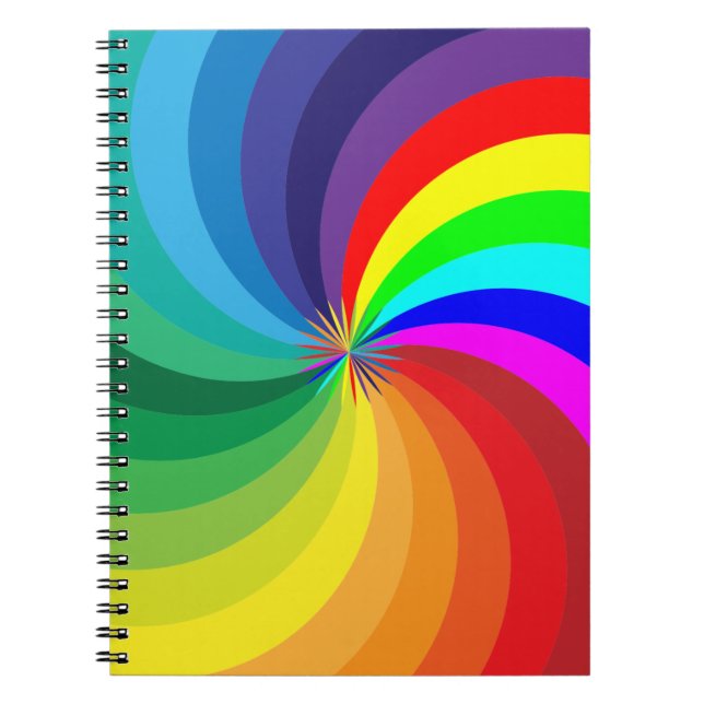 Carnet Mandala-46556 couleur arc-en-ciel (Devant)