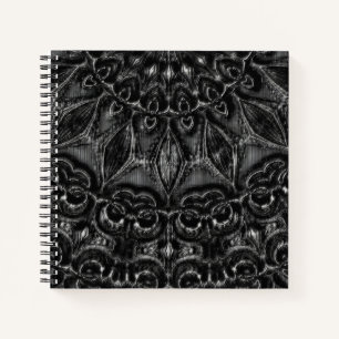 Carnet Mandala au charbon