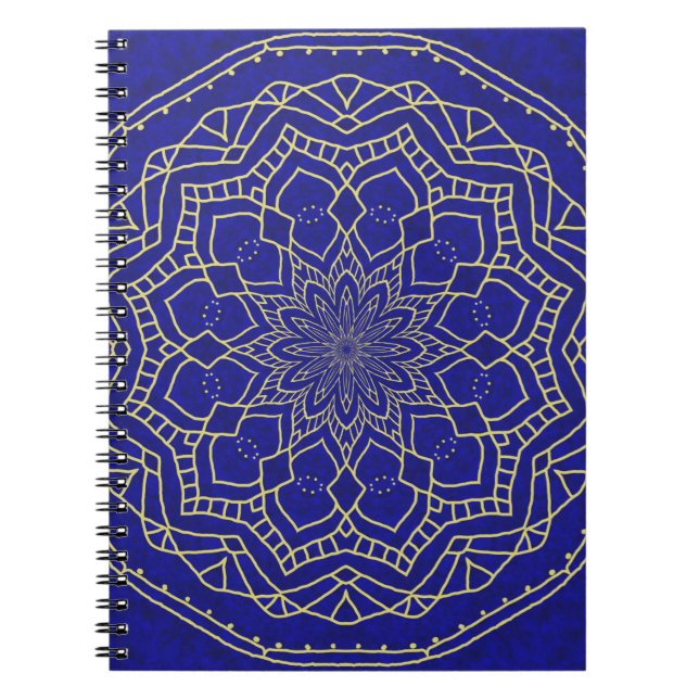 Carnet Mandala bleu (Devant)