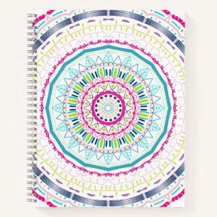 Carnet mandala coloré