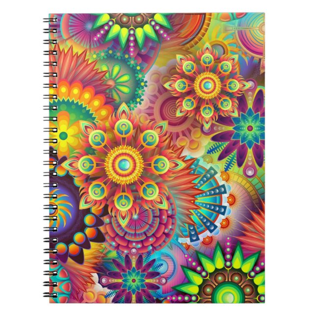 Carnet mandala coloré (Devant)