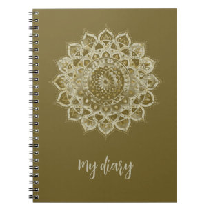 Carnet Mandala coloré chic de style indien 4