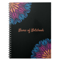 Mandala de fleurs en bleu et mauve