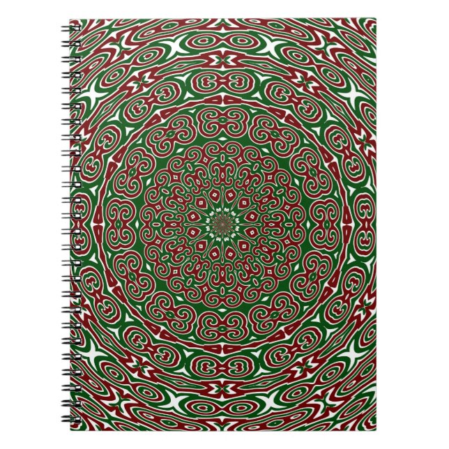 Carnet Mandala de Noël ornemental (Devant)