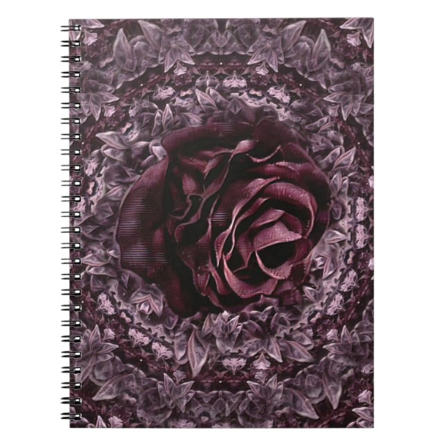 Carnet Mandala de rose  (Devant)