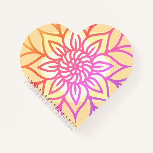 Carnet Mandala Design Couleur claire (Devant)