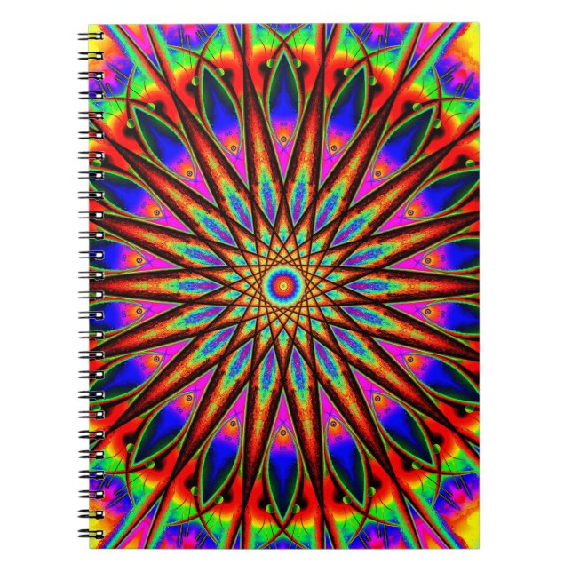 Carnet Mandala du monde d'arc-en-ciel (Devant)