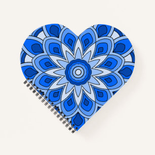 Carnet Mandala en bleu