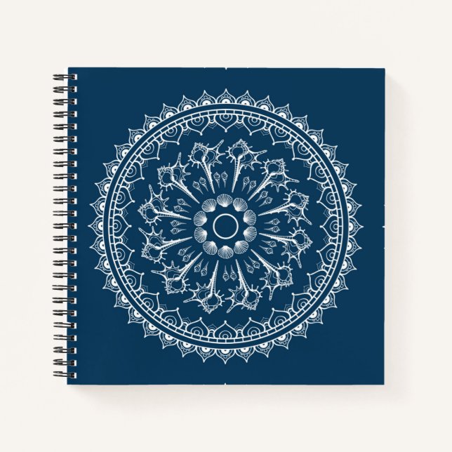 Carnet Mandala En Coquillages (Devant)