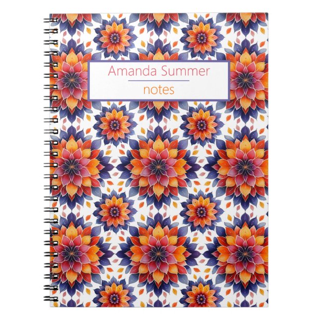 Carnet Mandala-Fleurs (Devant)