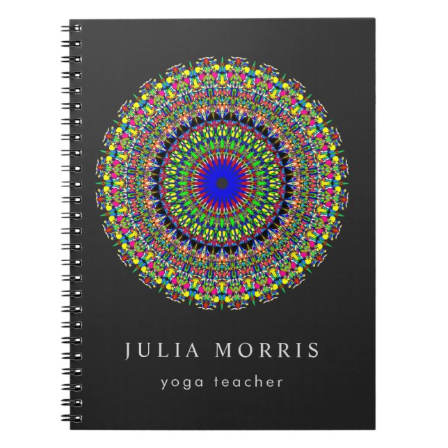 Carnet Mandala floral heureux (Devant)