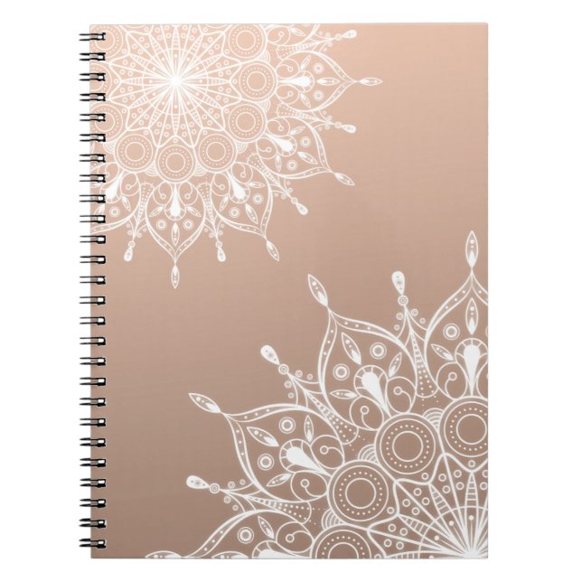 Carnet Mandala golden brown (Devant)