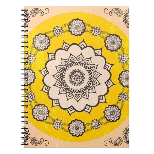Carnet Mandala Ornamental : Style Ethnique Design. (Devant)