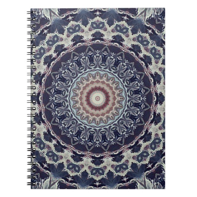 Carnet Mandala ronde sans couture motif arabe k (Devant)