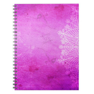 Carnet Mandala rose design méditation zen
