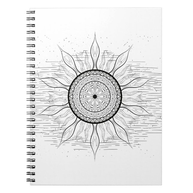 Carnet Mandala Soleil 1 (Devant)