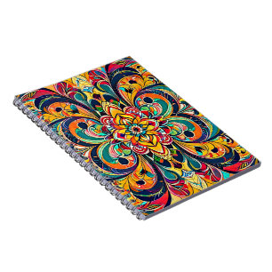 Carnet Mandala Symphonie des couleurs – Floral psychédéli