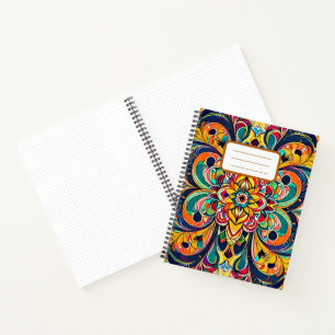 Carnet Mandala Symphonie des couleurs – Floral psychédéli