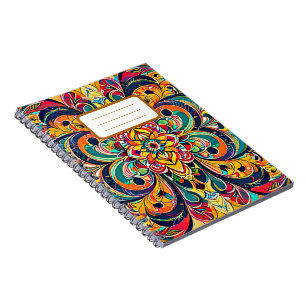 Carnet Mandala Symphonie des couleurs – Floral psychédéli