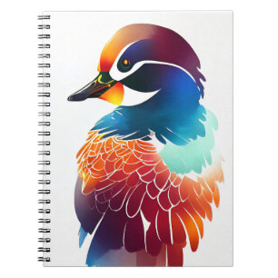 Carnet Mandarin Canard Nature sauvage Couleurs animales P