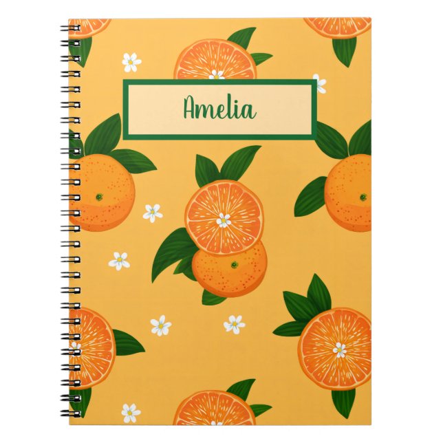Carnet Mandarines d'été (Devant)