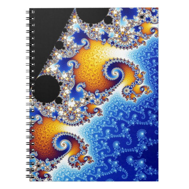 Carnet Mandelbrot Set Satellite Double Spirale Fractale (Devant)