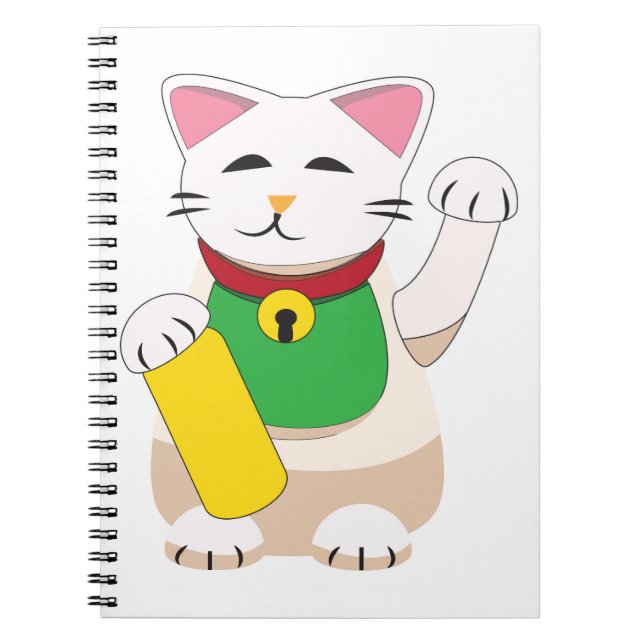 Carnet Maneki Neko ou le chat Beckoning (Devant)
