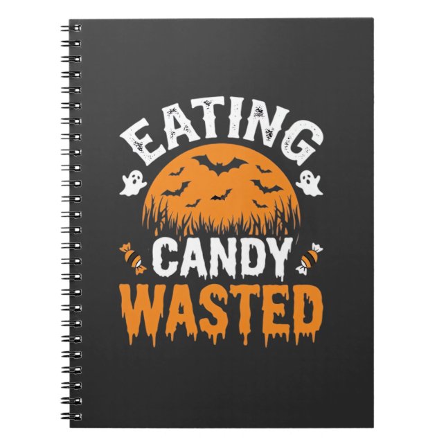 Carnet Manger des bonbons gâché Halloween Design_1 (Devant)